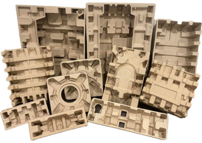 Electronics molded pulp products